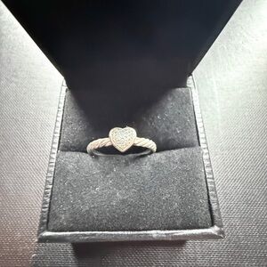 David Yurman Silver Heart Ring